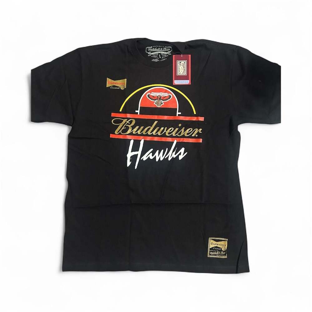 MITCHELL&NESS Atlanta Hawks Black SHIRT MEN SIZE L